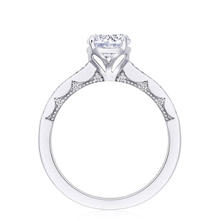 Coastal Crescent Solitaire Engagement Ring P102
