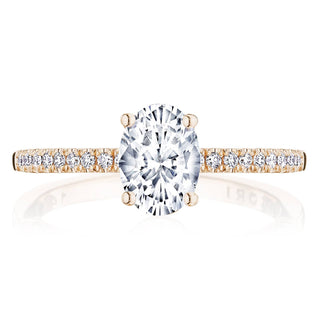 Coastal Crescent Solitaire Engagement Ring P104