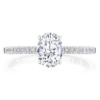 Coastal Crescent Solitaire Engagement Ring P104