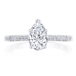 Coastal Crescent Solitaire Engagement Ring P104