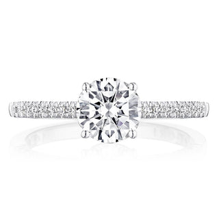 Coastal Crescent Solitaire Engagement Ring P104