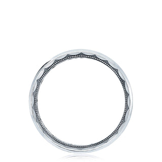 Sculpted Crescent Contemporary Wedding Band 104-7