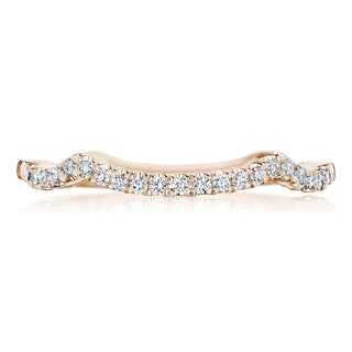 Coastal Crescent Contemporary Wedding Band P105B