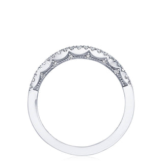 Coastal Crescent Contemporary Wedding Band P105B