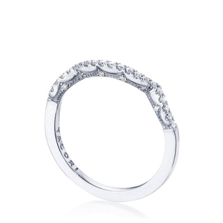 Coastal Crescent Contemporary Wedding Band P105B