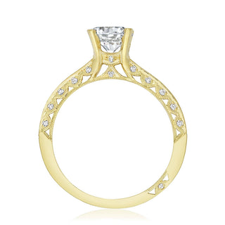 Reverse Crescent Solitaire Engagement Ring 2616RD65