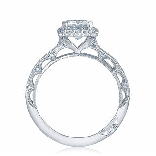 Reverse Crescent Solitaire Engagement Ring 2618EC