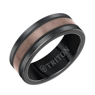 8mm Espresso Tungsten Carbide Ring 11-6165BBRC8-G