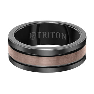 8mm Espresso Tungsten Carbide Ring 11-6165BBRC8-G