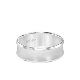 6MM Men's Wedding Band - Satin Finish And Bevel Edge