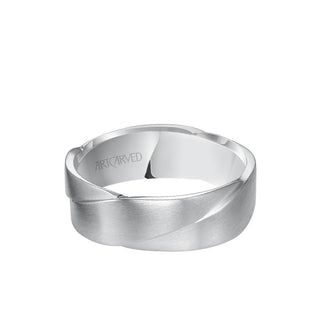 7MM Men's Wedding Band - Woven Design With Satin Finish