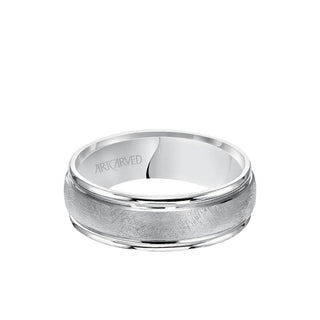 8MM Men's Classic Wedding Band - Satin Finish And Flat Edge