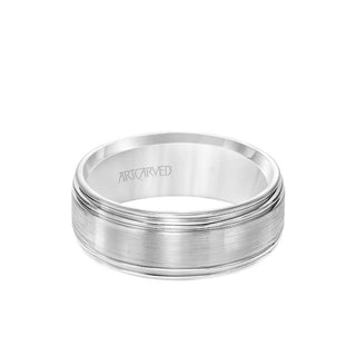 8MM Men's Classic Wedding Band - Satin Finish And Round Edge