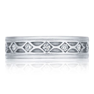 Classic Crescent  Wedding Band 126-6D