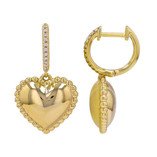 Elegant Heart-Shaped Earrings