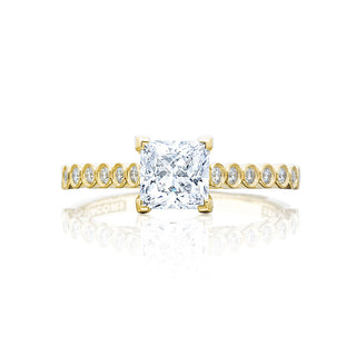 Sculpted Crescent Solitaire Engagement Ring 200-2PR55