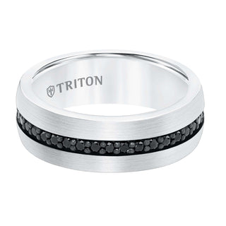 Tungsten Black Sapphire Ring 22-5733