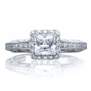 Reverse Crescent  Engagement Ring 2618PR5