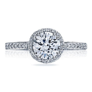 Classic Crescent  Engagement Ring 2639RDP5