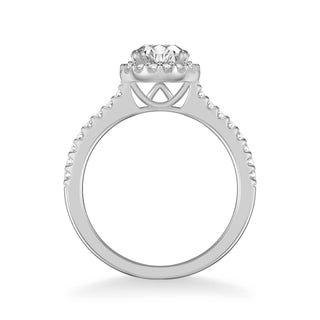 Layla Classic Round Halo Diamond Engagement Ring