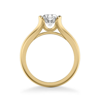 April Contemporary Solitaire Bezel Diamond Engagement Ring