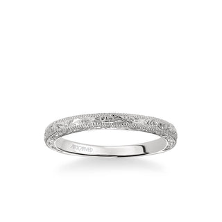 Bernadette Vintage Engraved And Milgrain Wedding Band