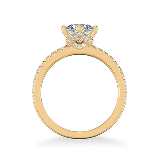 Ashlyn Classic Side Stone Diamond Engagement Ring