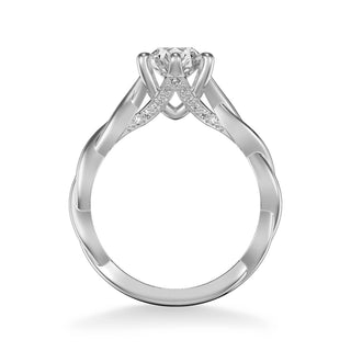 Tala Contemporary Solitaire Twist Diamond Engagement Ring