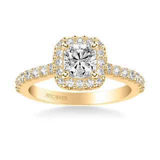 Lenore Classic Round Halo Diamond Engagement Ring