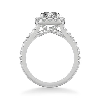 Lenore Classic Round Halo Diamond Engagement Ring