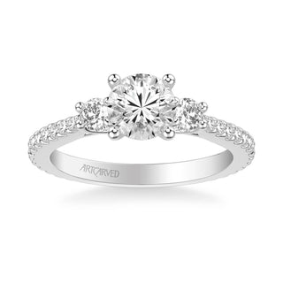 Jill Classic Three Stone Diamond Engagement Ring