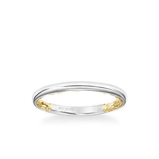 Aileen Lyric Collection Classic Polished Wedding Band