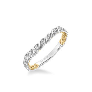 Anouk Lyric Collection Contemporary Diamond Floral Wedding Band