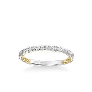 Theda Lyric Collection Classic Diamond Wedding Band