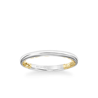 Courtney Lyric Collection Classic Polished Wedding Band