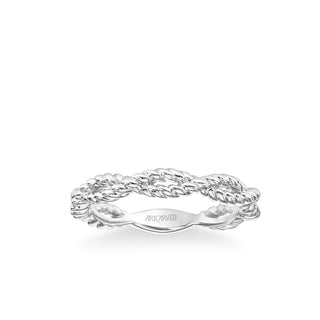 Stackable Band With Rope Twist