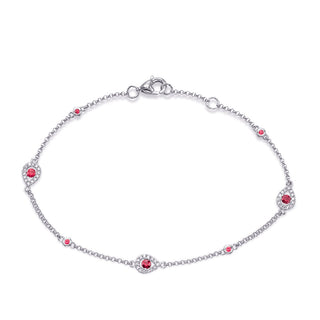 Ruby Bracelets B4423-RWG