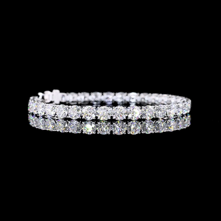 Tennis Round 17.93cts 14K White Gold Bracelet BC1989