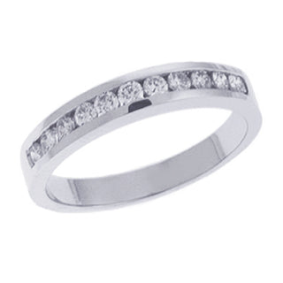 Channel Set Round Bands Wedding Band D3031WG