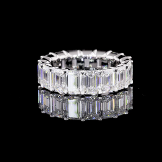 Eternity Band Emerald 5.98cts 14K White Gold Eternity Band EB347