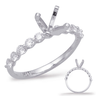 Side Stone - Prong Set Engagement Ring EN1718WG