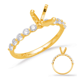 Side Stone - Prong Set Engagement Ring EN1718YG