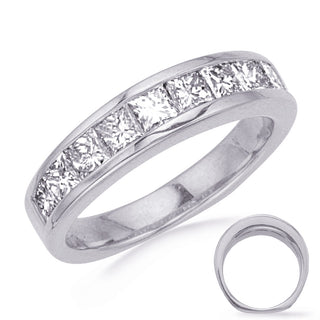 Princess Cut Bands Wedding Band EN1796-BWG