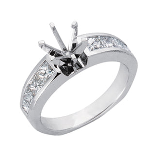 Channel Sets - Princess Engagement Ring EN1796WG