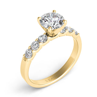 Side Stone - Prong Set Engagement Ring EN3587YG