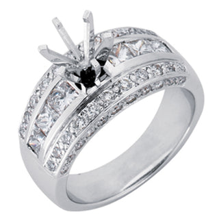 Channel Sets - Princess Engagement Ring EN6511WG