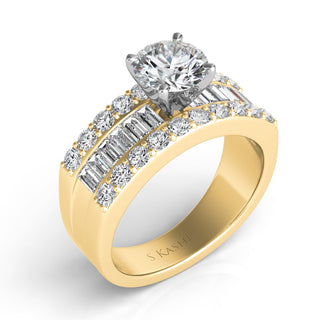 Baguette Engagement Ring EN6809YG