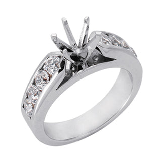 Channel Set - Rounds Engagement Ring EN6894WG