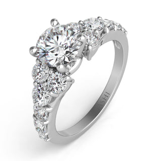 Side Stone - Prong Set Engagement Ring EN6999WG