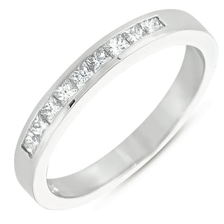 Princess Cut Bands Wedding Band EN7169-BWG